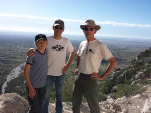 On our way up the Guadalupe Peak trail